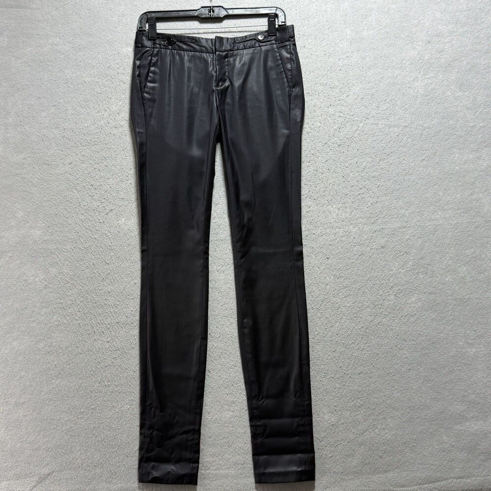 Helmut Lang Black Trouser Pants Women’s Size 0 Wool Blend Pockets